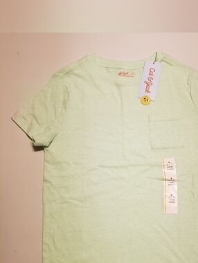 Cat & Jack Mint Green Short Sleeve Pocket Tee - Kids